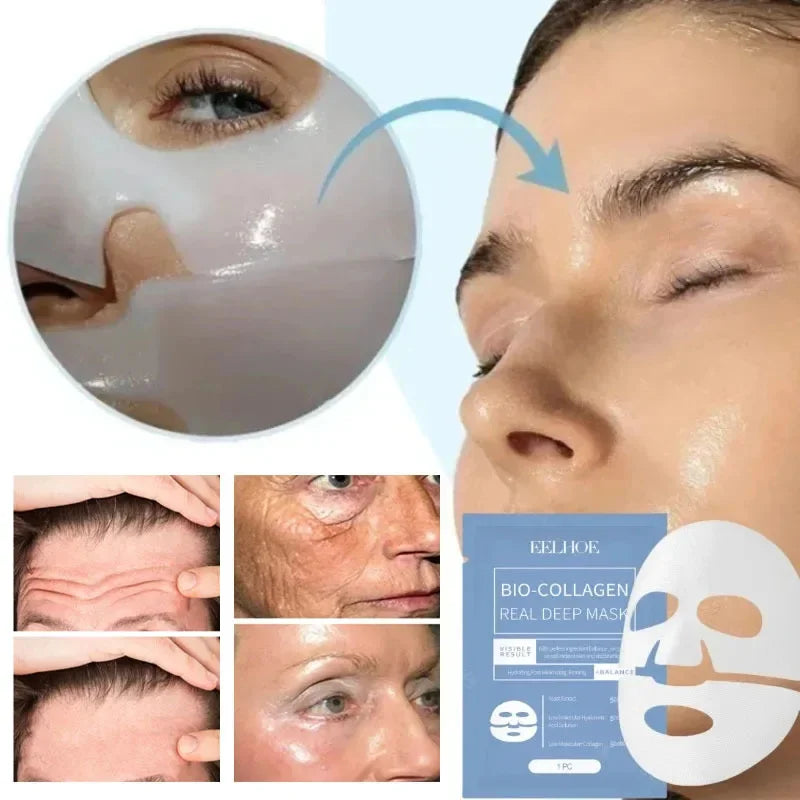 Máscara Facial de Biocolágeno - Hidratação Profunda